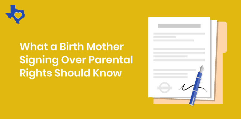 mother signing over parental rights
